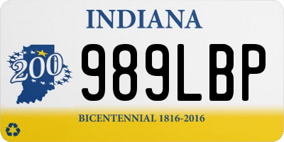 IN license plate 989LBP