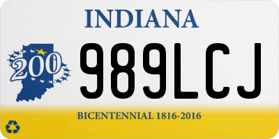 IN license plate 989LCJ