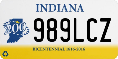IN license plate 989LCZ