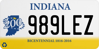IN license plate 989LEZ
