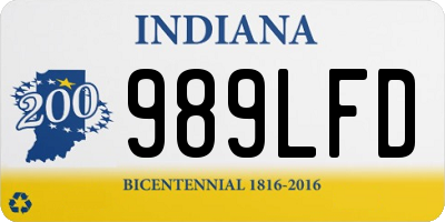 IN license plate 989LFD