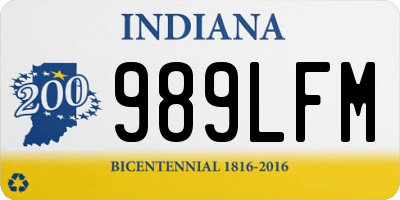 IN license plate 989LFM