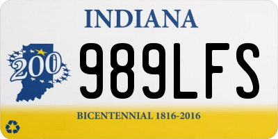 IN license plate 989LFS