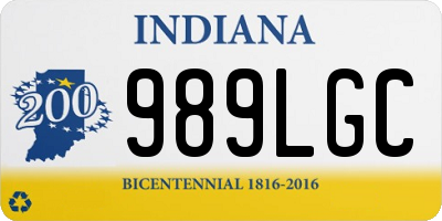 IN license plate 989LGC
