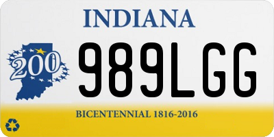 IN license plate 989LGG