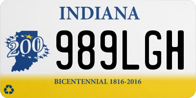 IN license plate 989LGH