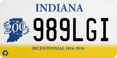 IN license plate 989LGI