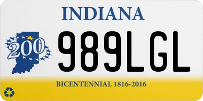 IN license plate 989LGL