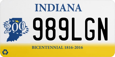 IN license plate 989LGN