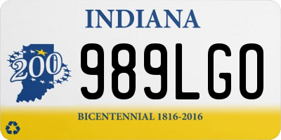 IN license plate 989LGO