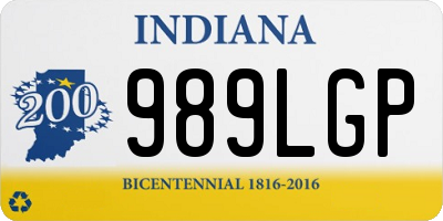 IN license plate 989LGP