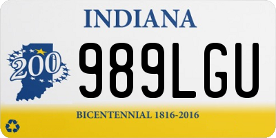 IN license plate 989LGU