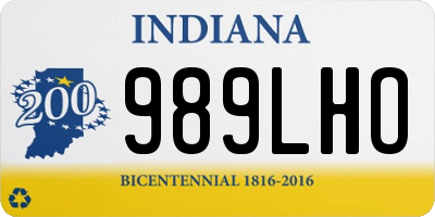 IN license plate 989LHO