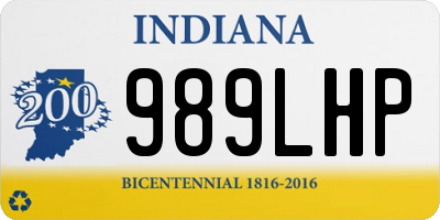 IN license plate 989LHP