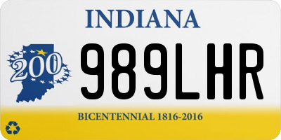 IN license plate 989LHR