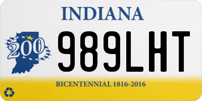 IN license plate 989LHT