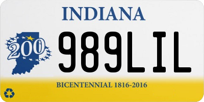 IN license plate 989LIL