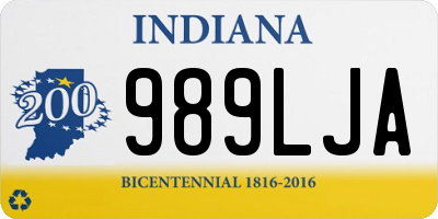 IN license plate 989LJA