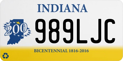 IN license plate 989LJC
