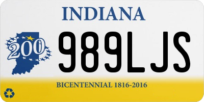 IN license plate 989LJS