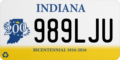 IN license plate 989LJU