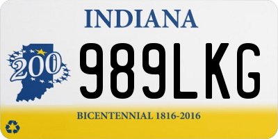 IN license plate 989LKG