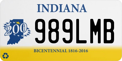 IN license plate 989LMB