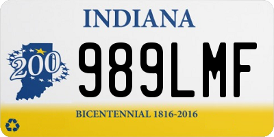 IN license plate 989LMF