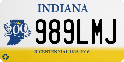 IN license plate 989LMJ