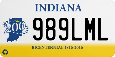 IN license plate 989LML