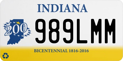 IN license plate 989LMM