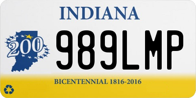 IN license plate 989LMP