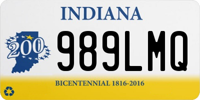 IN license plate 989LMQ