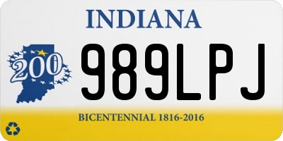 IN license plate 989LPJ