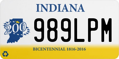 IN license plate 989LPM