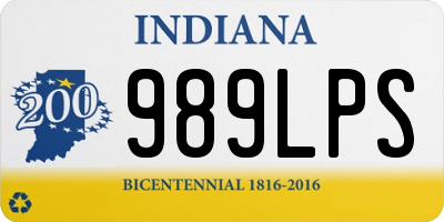 IN license plate 989LPS