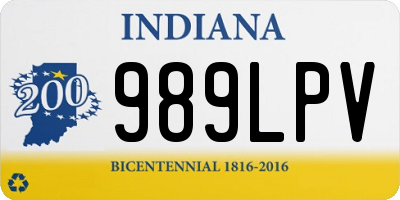 IN license plate 989LPV