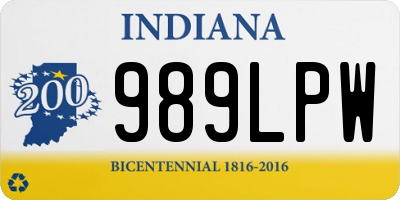 IN license plate 989LPW