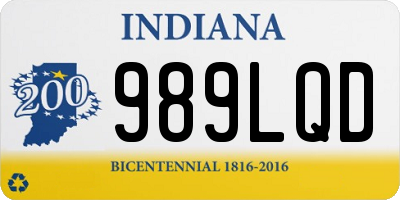 IN license plate 989LQD