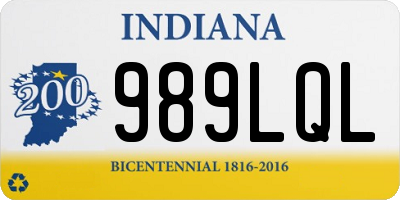 IN license plate 989LQL