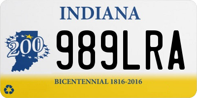 IN license plate 989LRA
