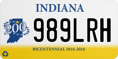 IN license plate 989LRH