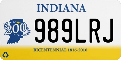 IN license plate 989LRJ