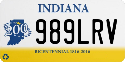 IN license plate 989LRV
