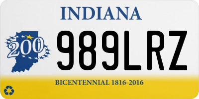 IN license plate 989LRZ