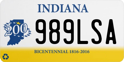 IN license plate 989LSA