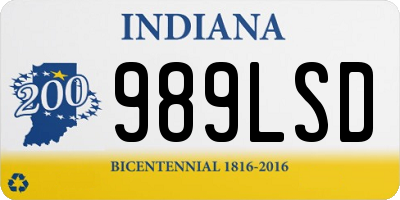 IN license plate 989LSD