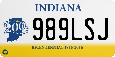 IN license plate 989LSJ