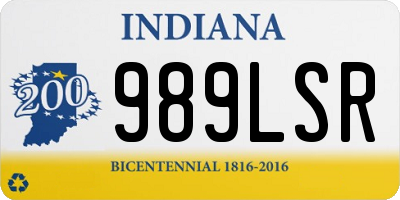 IN license plate 989LSR