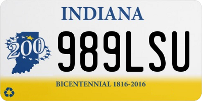 IN license plate 989LSU